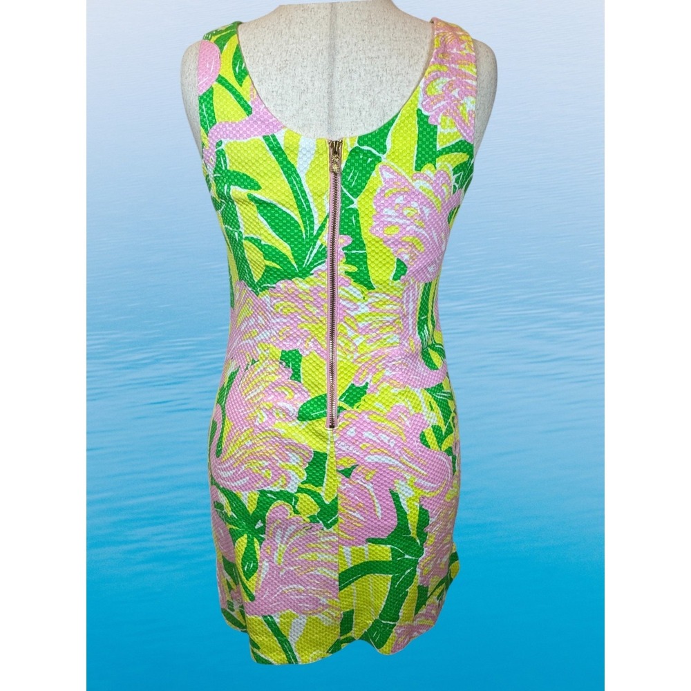Lilly Pulitzer x Target 20th Anniversary Shift Dress 8 Pink Flamingo Fan Dance - Picture 5 of 11